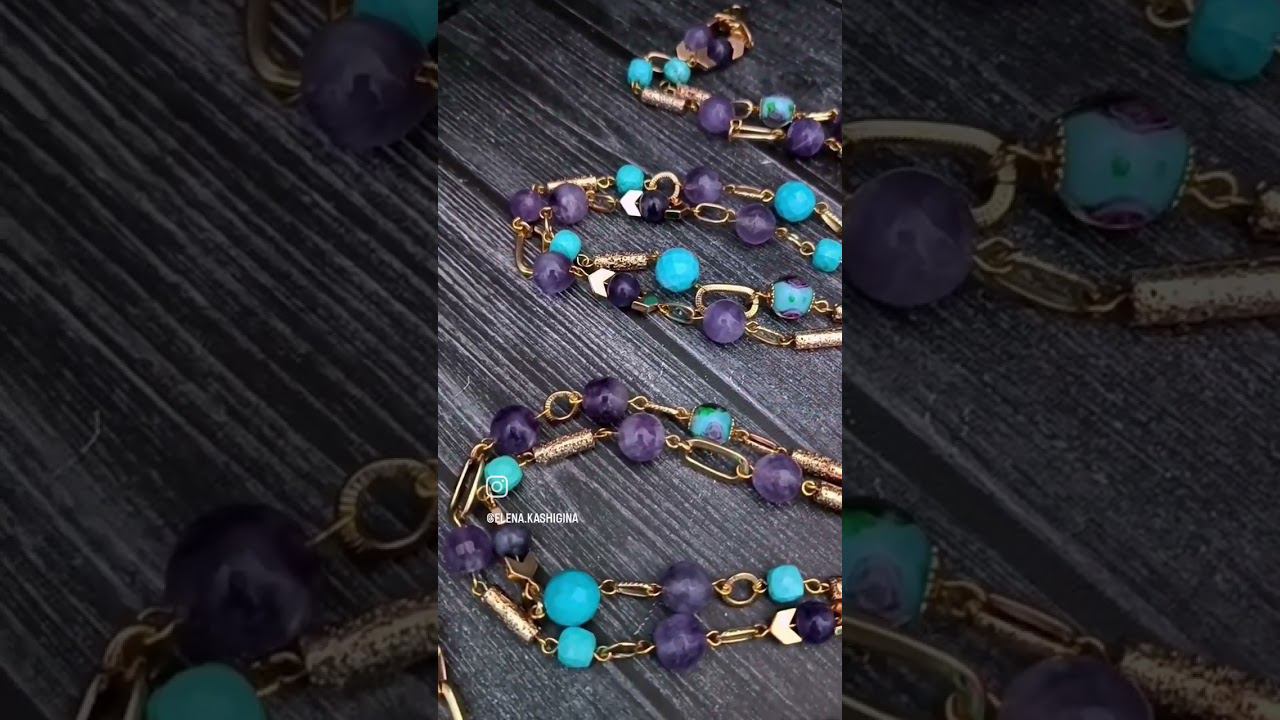 Комплект " Сан-Ремо". Переделка для Светланы из Благовещенска #jewelry #авторскиеукрашения смотреть онлайн