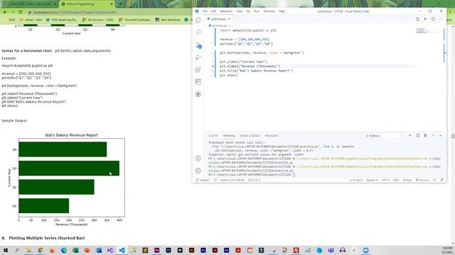 Python using Matplotlib and pyplot смотреть онлайн