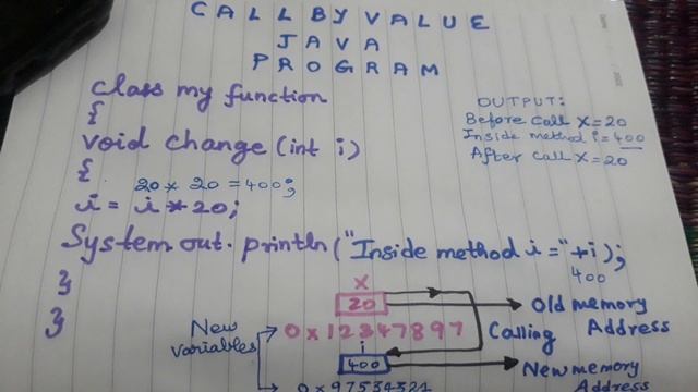 Today class Java call by value concept смотреть онлайн
