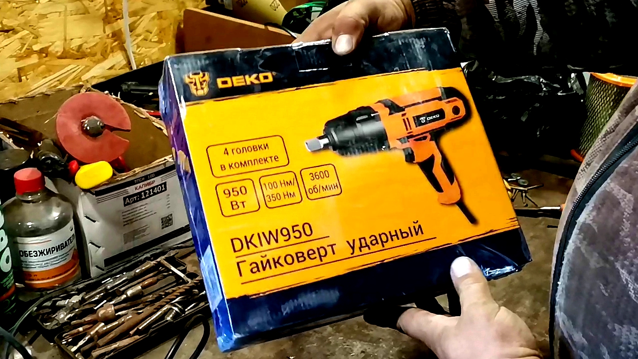 Ударный гайковерт DEKO DKIW950, 950 Вт. смотреть онлайн
