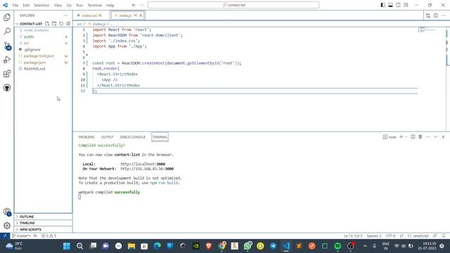 Contact List App Project of React.JS - Coding Ninjas Skill Test Project. смотреть онлайн