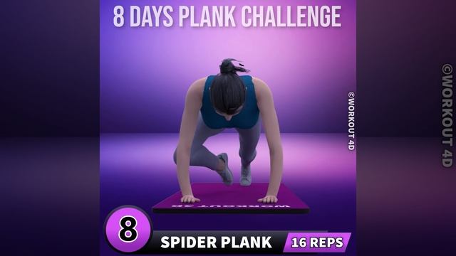 ARMS + BREAST + BELLY + THIGHS | 8 MIN - 8 DAYS PLANK CHALLENGE смотреть онлайн
