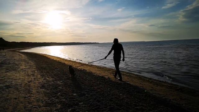 Эльза(щенок немецкой овчарки) впервые на море смотреть онлайн
