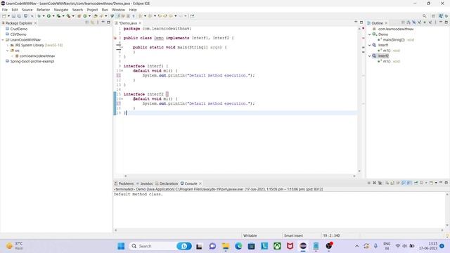 Java 8 Feature: Default Methods and Multiple Inheritance смотреть онлайн