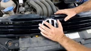 Как снять значок WV? ,Jetta