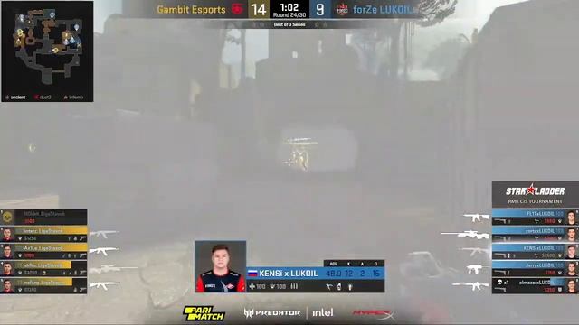 Смотрим  [RU] ForZe Vs Gambit  (BO3) | StarLadder CIS RMR