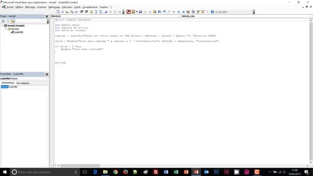 Apprendre à programmer en VBA Access смотреть онлайн