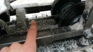 Обзор самодельного детского снегохода из бензопилы Урал.