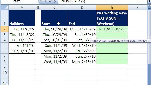 Excel Magic Trick 437: NETWORKDAYS Function for Counting Workdays смотреть онлайн
