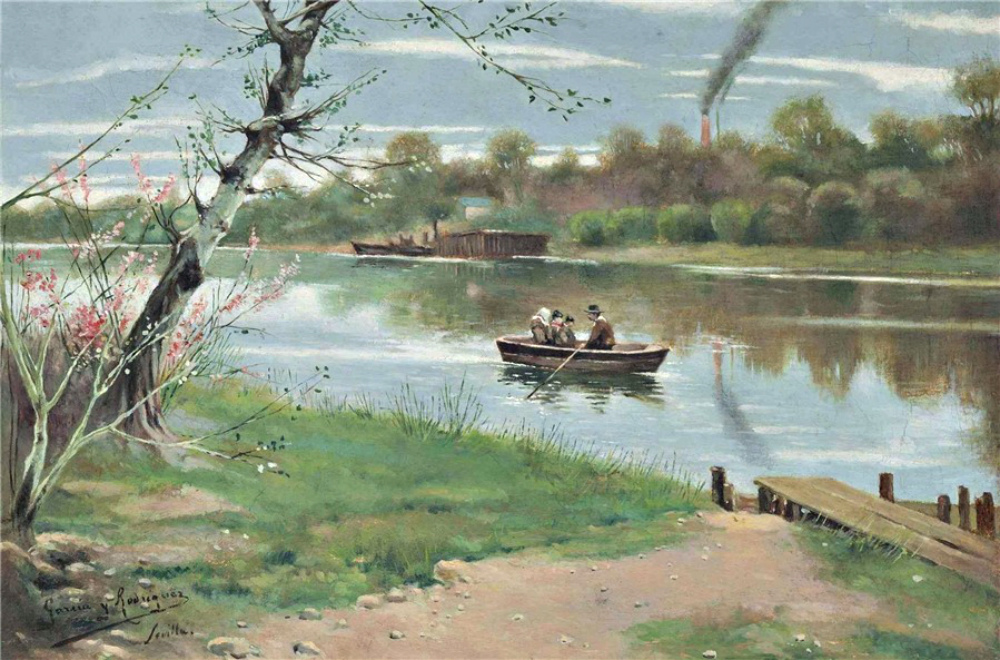 Художник Мануэль Гарсия и Родригес (Manuel Garcia y Rodriguez) (1863–1925). Ч.2. Река Гвадалквивир смотреть онлайн