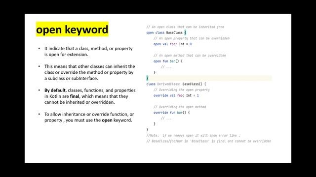 Open Keyword Kotlin (Hindi) смотреть онлайн