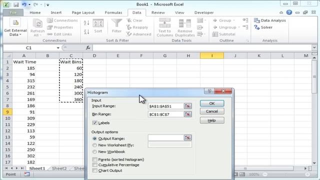 Creating a Histogram In Excel 2010 смотреть онлайн