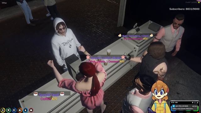 I opened a cafe on the NoPixel GTA Server! (uwu cafe grand opening) смотреть онлайн