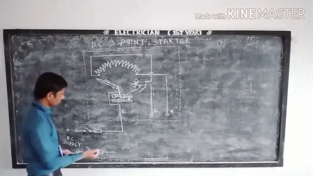 Free hand sketch of a DC 3 point motor starter смотреть онлайн