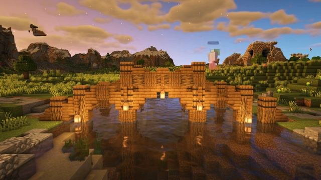 Minecraft 3 Simple Bridge Building Guide смотреть онлайн