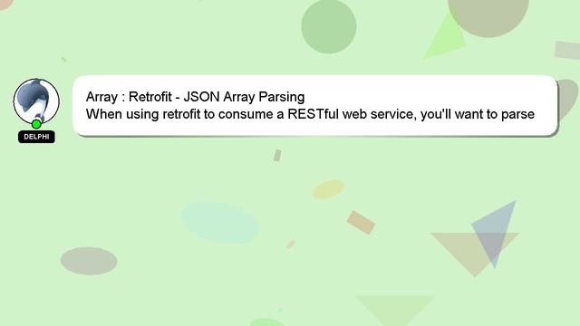 Array : Retrofit - JSON Array Parsing смотреть онлайн