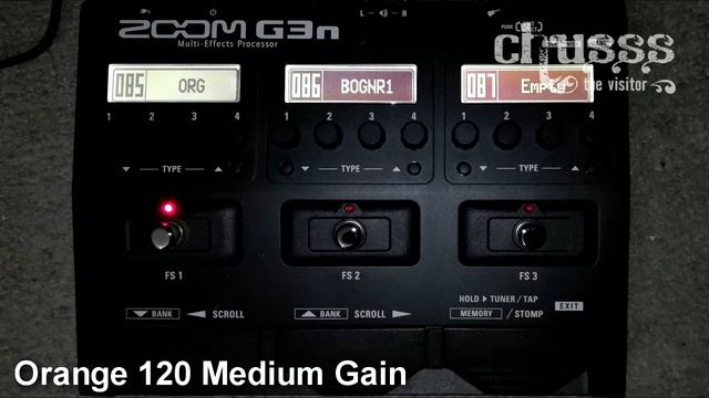 Amp Simulation Sound Test - 4 Amps Zoom G3n Multi-Effect смотреть онлайн