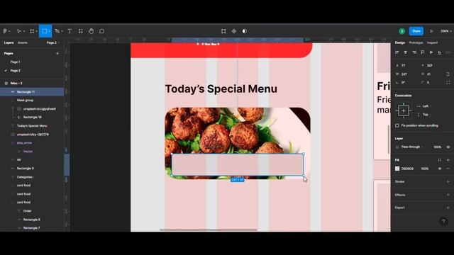 [Design] Restaurant App [DailyUI011] - Figma смотреть онлайн