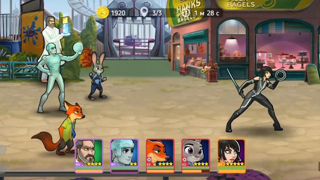 Disney Heroes Battle Mode Зверополис и Трон наследия смотреть онлайн