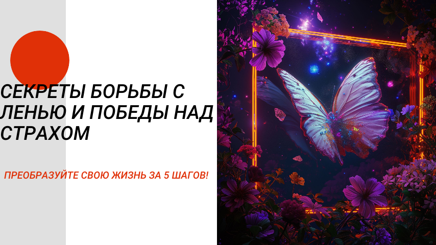 Секреты борьбы с Ленью и Победы над Страхом: Преобразуйте свою Жизнь за 5 шагов! смотреть онлайн