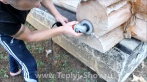 Шлифовка сруба! Подробная инструкция по шлифовке деревянного дома.