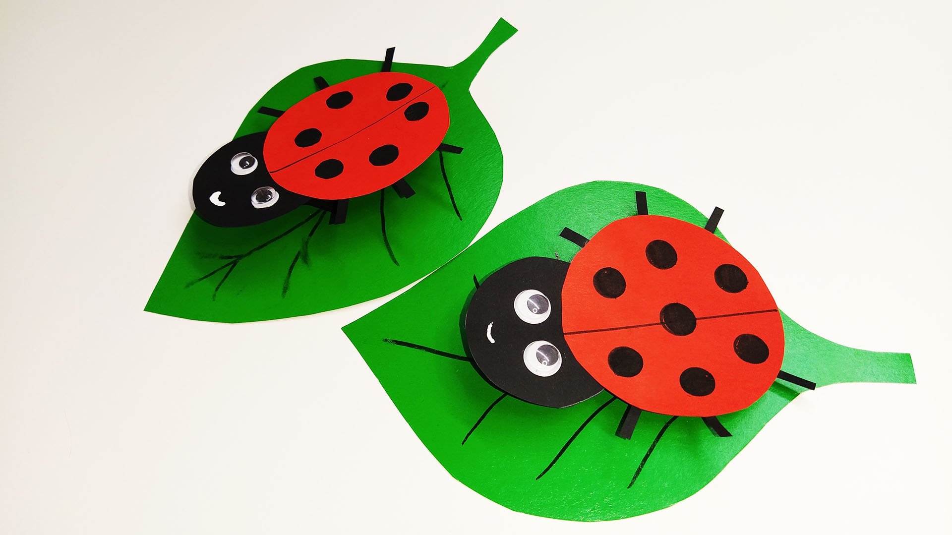 Простая поделка божья коровка из цветной бумаги смотреть онлайн