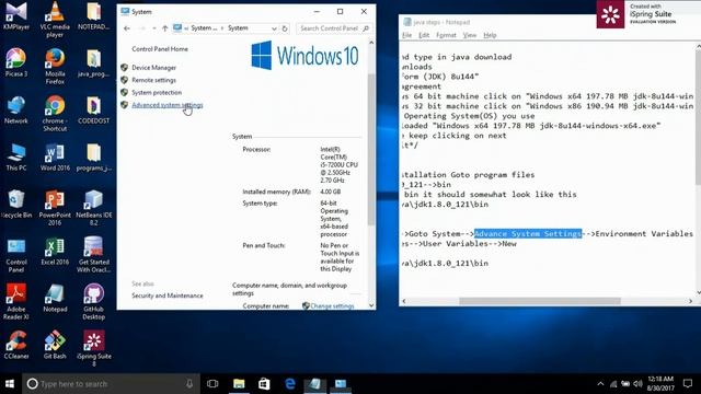 How to Install Java JDK on Windows 10/8/7 + Set Java Path + Run Java program on Windows using cmd смотреть онлайн