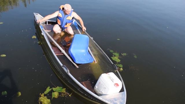 Попытка затопить лодку Алюмакс-355 - не получилось :) смотреть онлайн