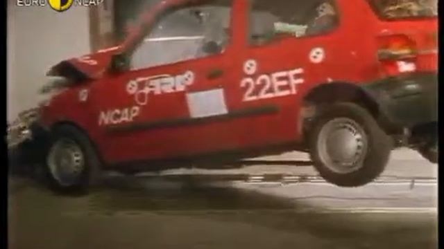 Краш тест Nissan Micra K11 1997 (E-NCAP) смотреть онлайн