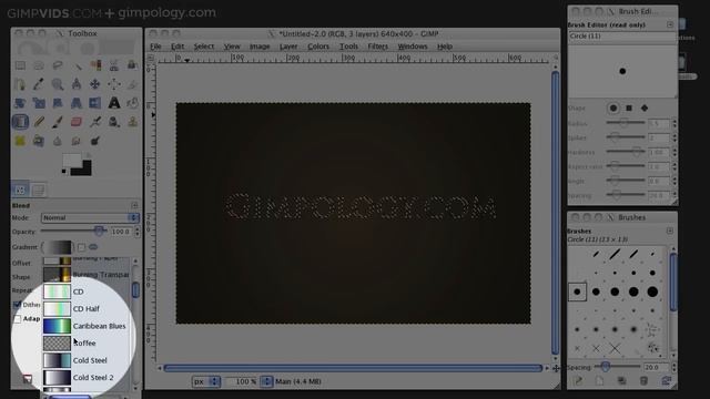 GIMP Tutorial: Gold Text Effect How To! [HD] смотреть онлайн