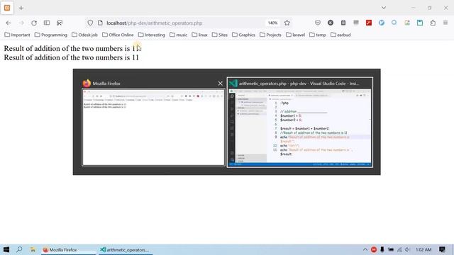 PHP tutorial – PHP Arithmetic Operators смотреть онлайн