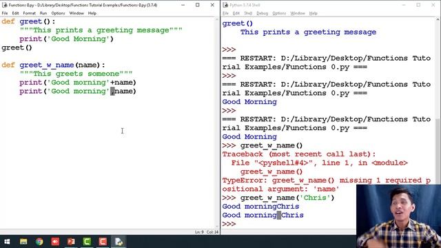 Creating Functions in Python3 смотреть онлайн