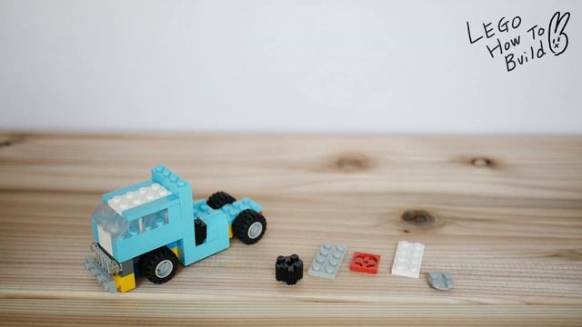 Building a simple LEGO trailor truck using Classic 10696 (レゴ：トレーラートラックの作り方) смотреть онлайн