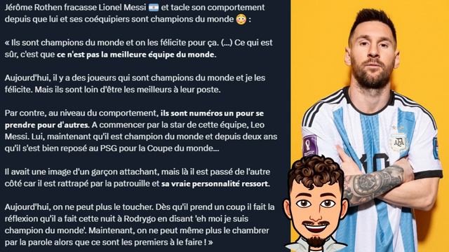 Rothen déteste Messi et son comportement ! Messi est devenu détestable ? Di Maria fait une annonce смотреть онлайн