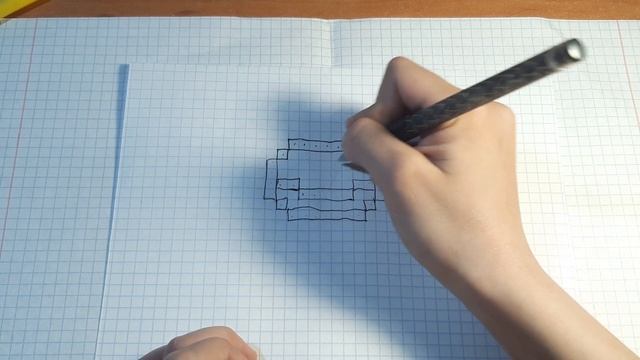 Как нарисовать пончик по клеточкам | рисуем аппетитный пончик смотреть онлайн