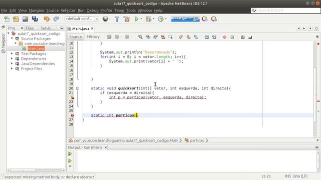 Aula 17 - Algoritmo Quick Sort - Estruturas de Dados com Java смотреть онлайн