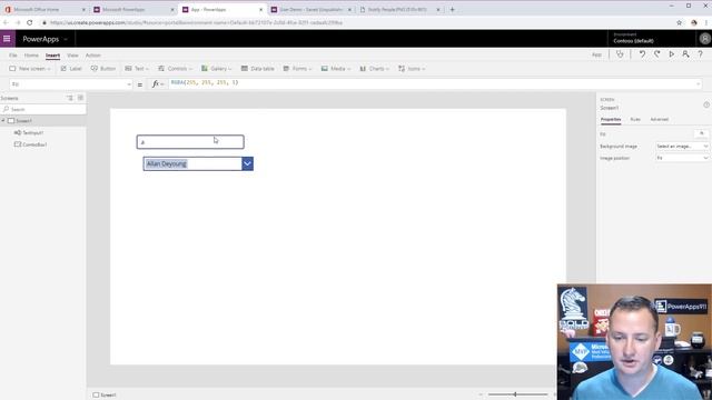 PowerApps Office 365 User Search смотреть онлайн