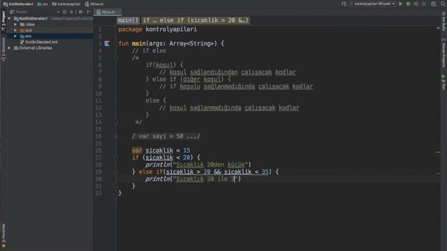Kotlin Dersleri #9 - If, else, else if karar yapıları смотреть онлайн