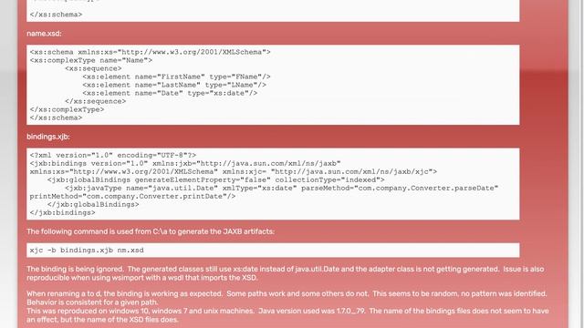 xjc/wsimport - JAXB binding ignored смотреть онлайн