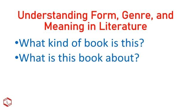 Understanding Form, Genre, and Meaning in Literature | Types of Literature смотреть онлайн