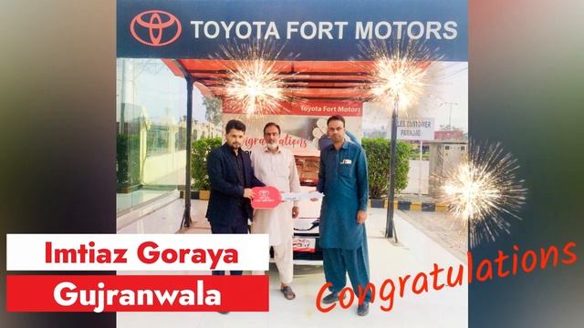 Congratulating Imtiaz Goraya on purchase of Yaris 1.3 Ativ MT. смотреть онлайн
