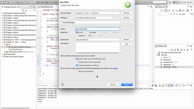 Tutorial: Java Chapter 8 - Part 1 - Counter & CounterClient смотреть онлайн