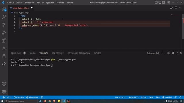 Aprendiendo php - Números en coma flotante смотреть онлайн