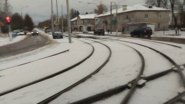 Еду на трамвае 71-407-01 041 по 7 маршруту к transport channel смотреть онлайн