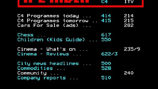 Channel 4 Closedown, ORACLE Page and Morning Interval Junctions (9th April 1991) смотреть онлайн