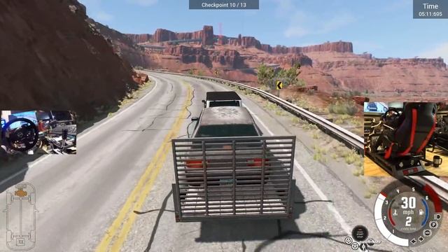BeamNG GoPro - Can I Tow Down DANGEROUS Mountain w/Motion V3 Rig??!! смотреть онлайн