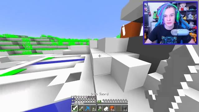 НАРИСОВАЛ БАЛДИ ВНУТРИ МАЙНКРАФТА!! - РАСКРАСКА В MINECRAFT смотреть онлайн