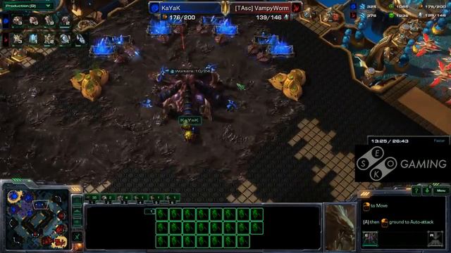 SeKo Starcraft (LOTV Replay) - Kayak vs Vampyworm - Disruptor or Lurker? смотреть онлайн