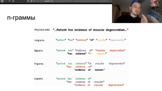 Лекция. Введение в NLP.  Вторая часть.