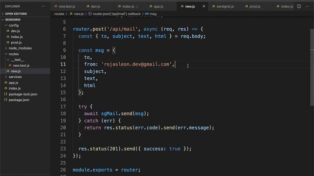 Utiliza SendGrid con Node y React para enviar emails смотреть онлайн